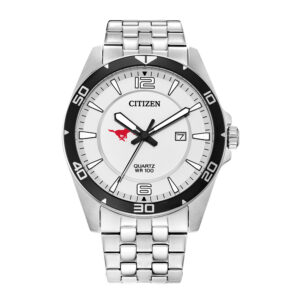 Men's SMU Mustangs Citizen Quartz Stainless Steel Watch