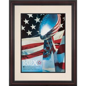 1976 Steelers vs. Cowboys Framed 8.5" x 11" Super Bowl X Replica Program