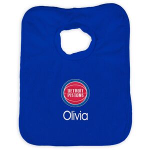 Infant Royal Detroit Pistons Personalized Bib