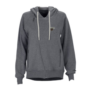 Women's Charcoal Brown Bears Fleece Moto Jacket