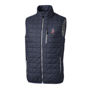 Men's Cutter & Buck Gray Seattle Mariners Americana Rainier Full-Zip Vest