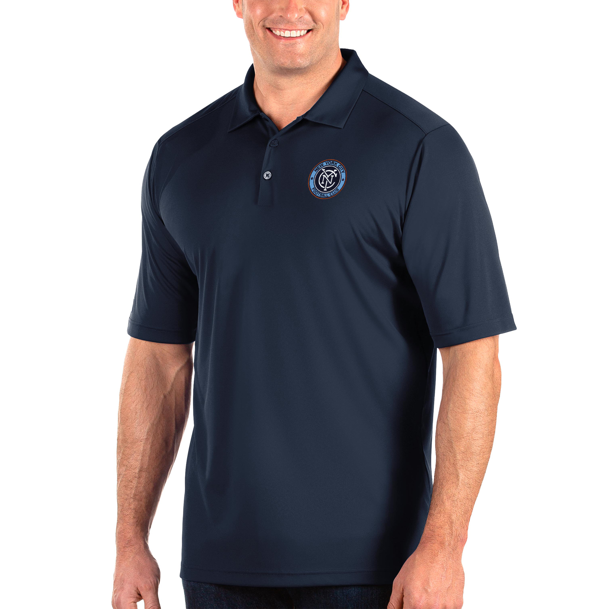 Men's Antigua Navy New York City FC Big & Tall Tribute Polo