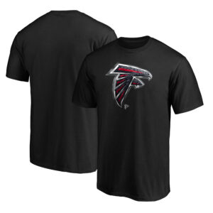 Men's Black Atlanta Falcons Midnight Mascot Logo T-Shirt
