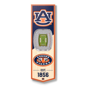 Auburn Tigers 6'' x 19'' 3D StadiumView Banner
