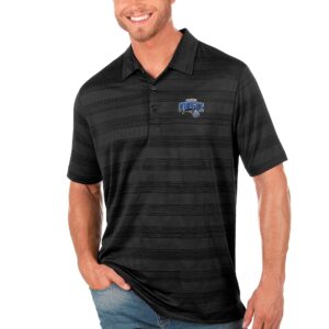 Men's Antigua Black Orlando Magic Compass Polo