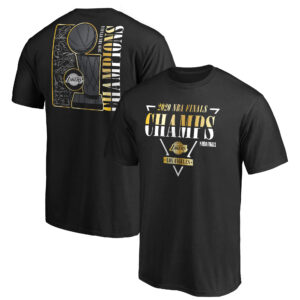 Men's Fanatics Black Los Angeles Lakers 2020 NBA Finals Champions Believe The Game Signature T-Shirt