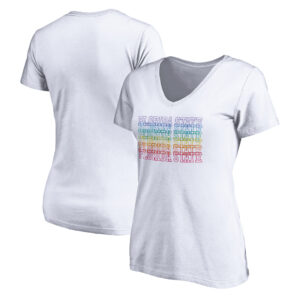 Women's White Florida State Seminoles City Pride V-Neck T-Shirt