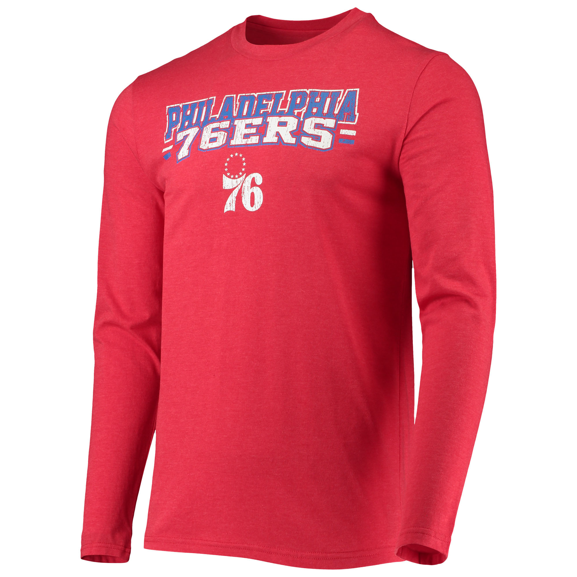 Men's Concepts Sport Royal/Red Philadelphia 76ers Long Sleeve T-Shirt & Pants Sleep Set - Image 8