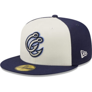 Men's New Era White/Navy Corpus Christi Hooks Authentic Collection 59FIFTY Fitted Hat