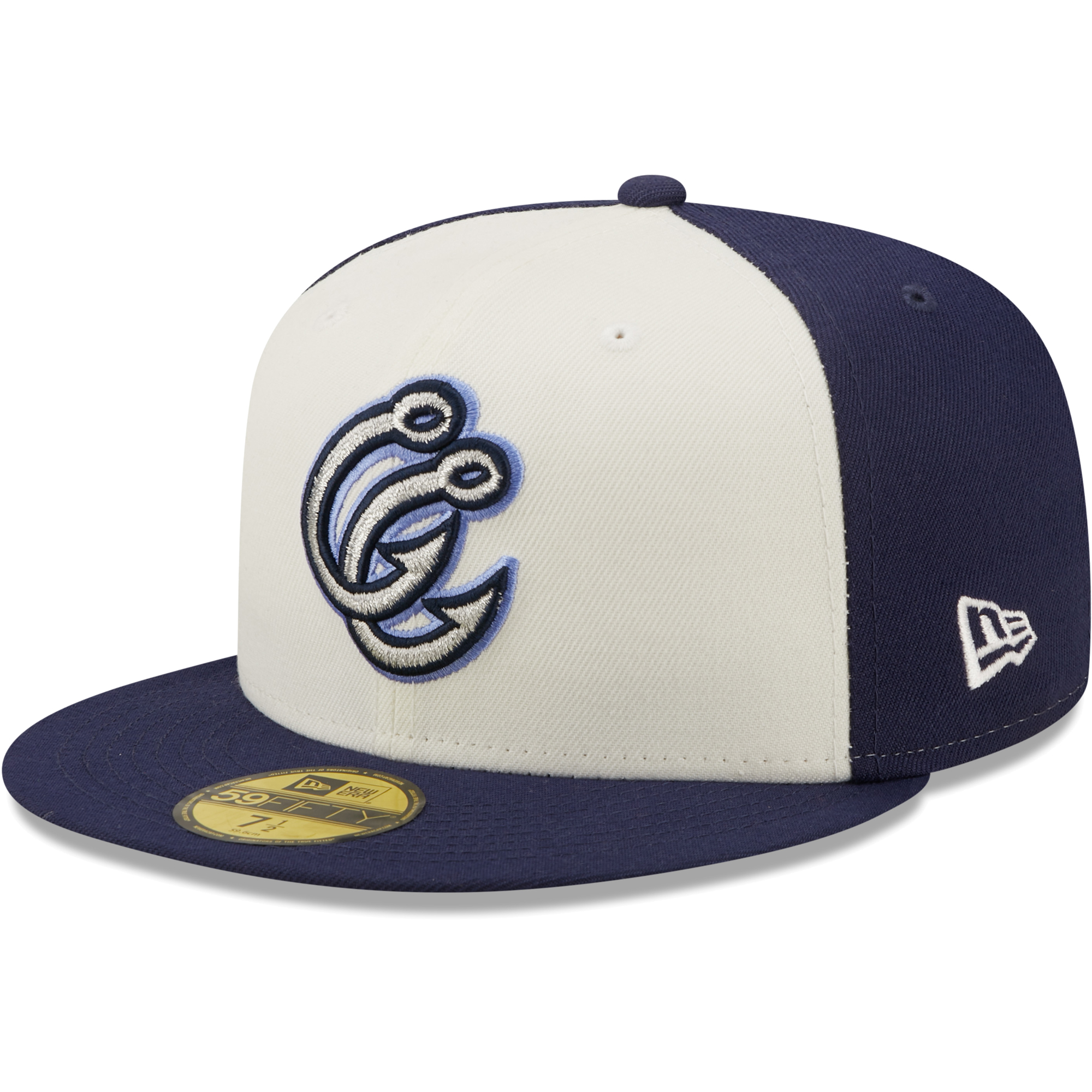 Men's New Era White/Navy Corpus Christi Hooks Authentic Collection 59FIFTY Fitted Hat