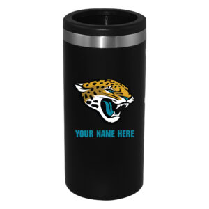 Black Jacksonville Jaguars 12oz. Personalized Slim Can Holder