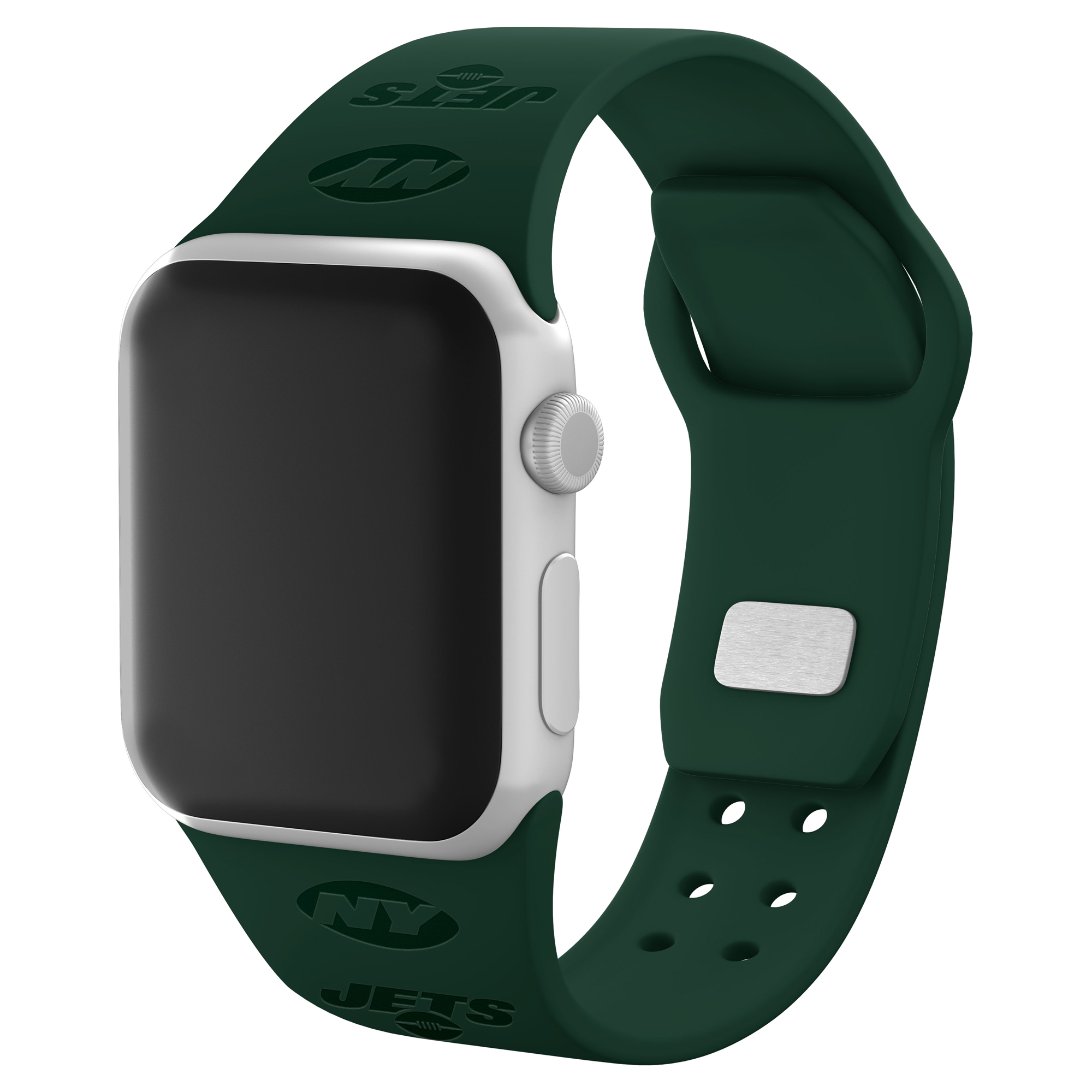 Green New York Jets Debossed Silicone Apple Watch Band