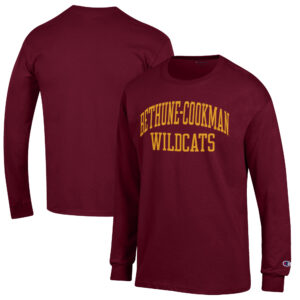 Men's Champion Maroon Bethune-Cookman Wildcats Jersey Long Sleeve T-Shirt