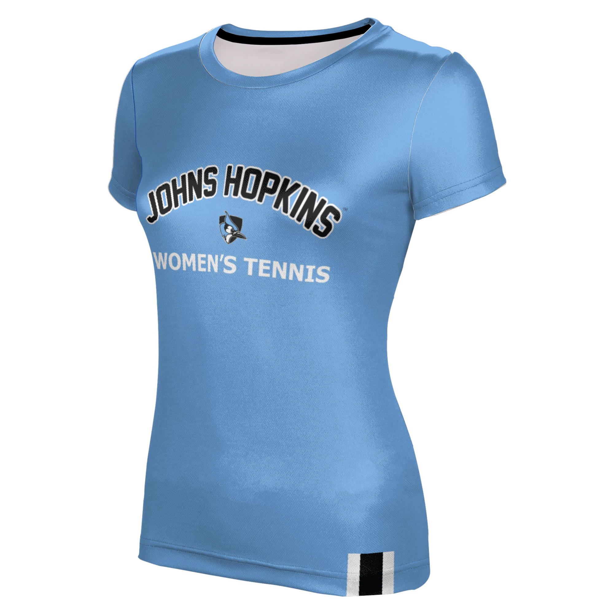 Women's Light Blue Johns Hopkins Blue Jays Women's Tennis T-Shirt - Image 6