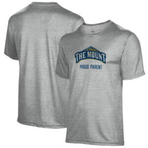 Men's Gray Mount St. Mary's Mountaineers Proud Parent Name Drop T-Shirt