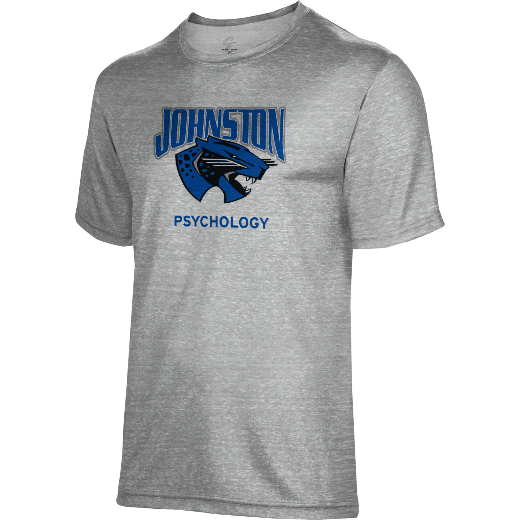 Men's Gray Johnston Community College Psychology Name Drop T-Shirt - Image 3