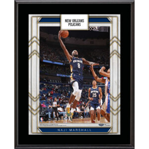 Naji Marshall New Orleans Pelicans Framed 10.5" x 13" Sublimated Player Plaque
