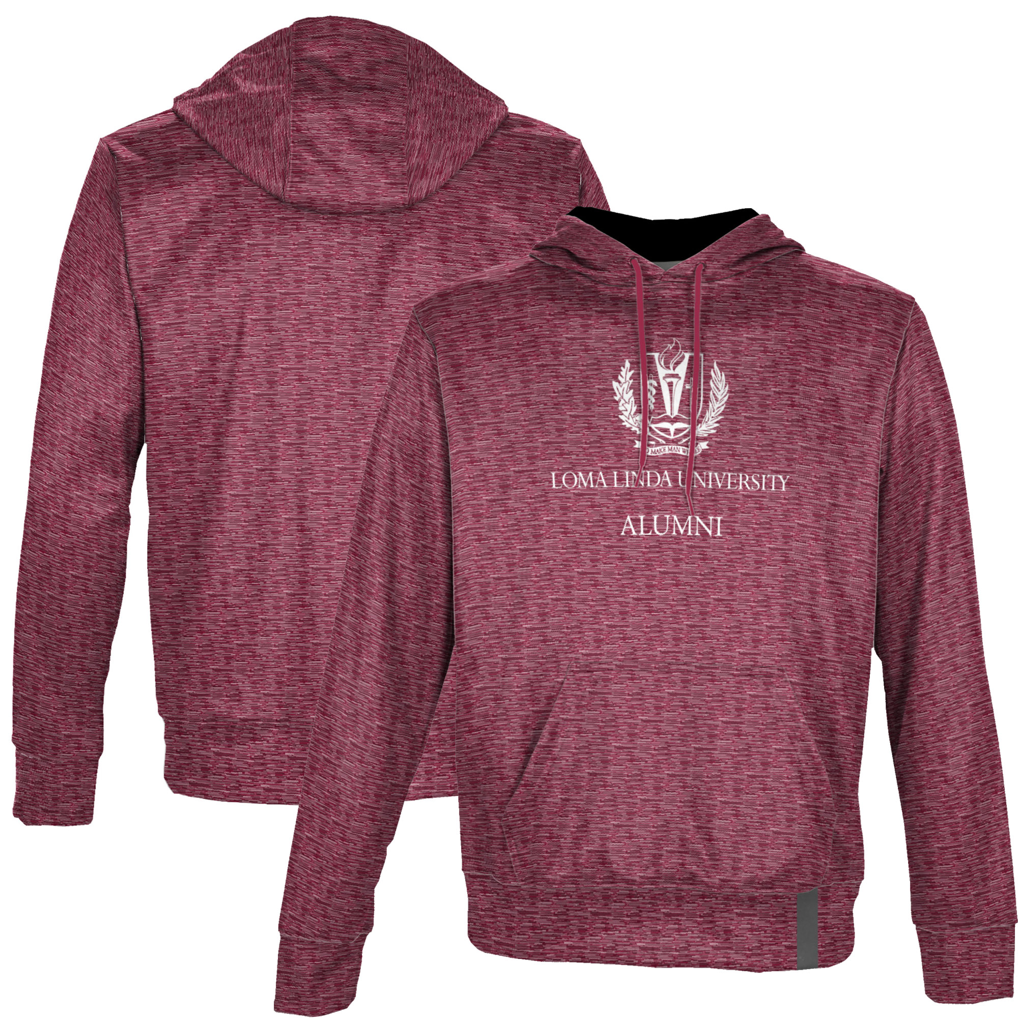 Men's ProSphere Maroon LLU Lions Alumni Name Drop Pullover Hoodie