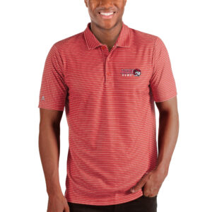 Men's Antigua Heathered Red Winston-Salem State Rams Esteem Polo