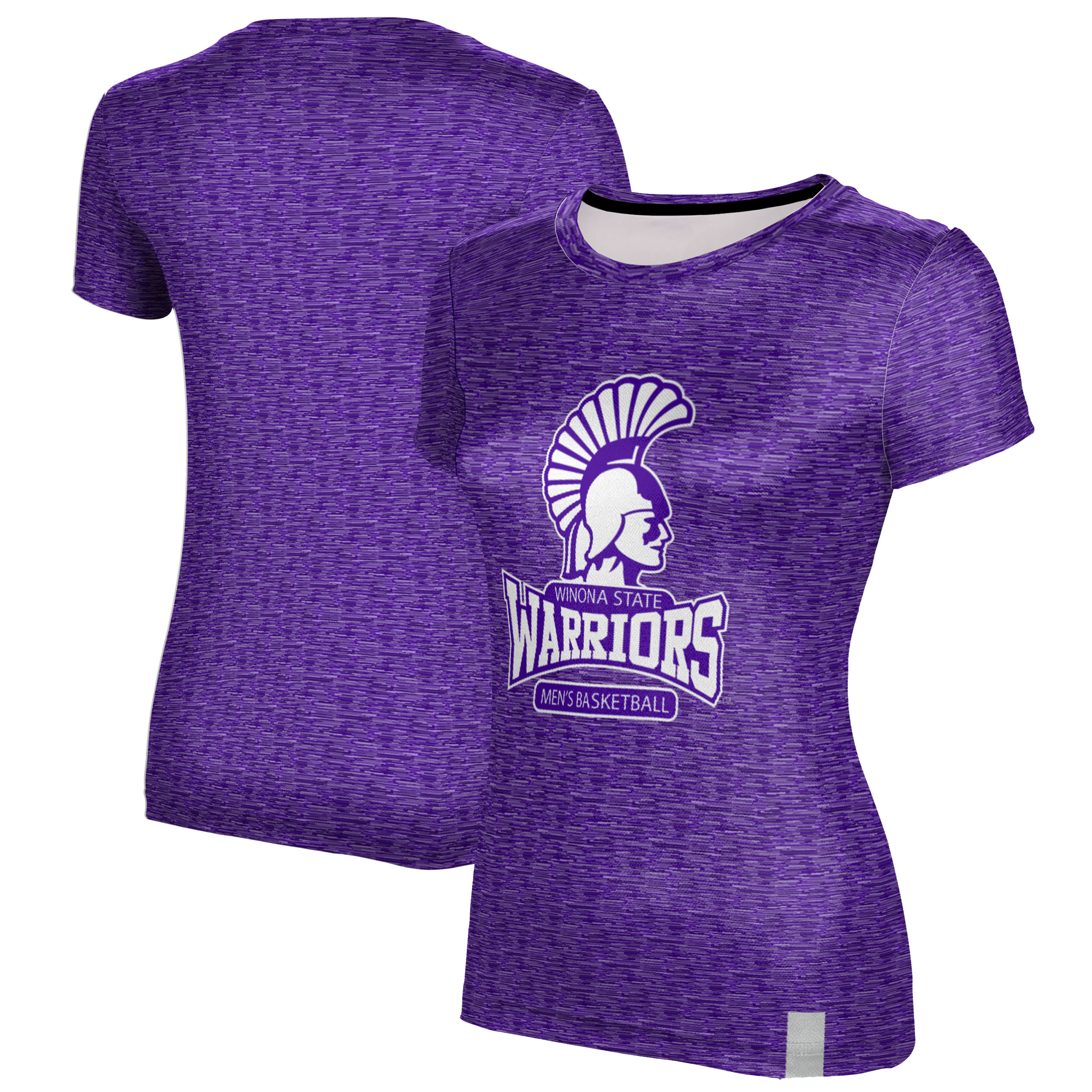 Women's ProSphere Purple Winona State Warriors Men's Basketball Logo T-Shirt - Image 5
