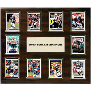 New England Patriots Super Bowl LIII Champions 15'' x 18'' Plaque