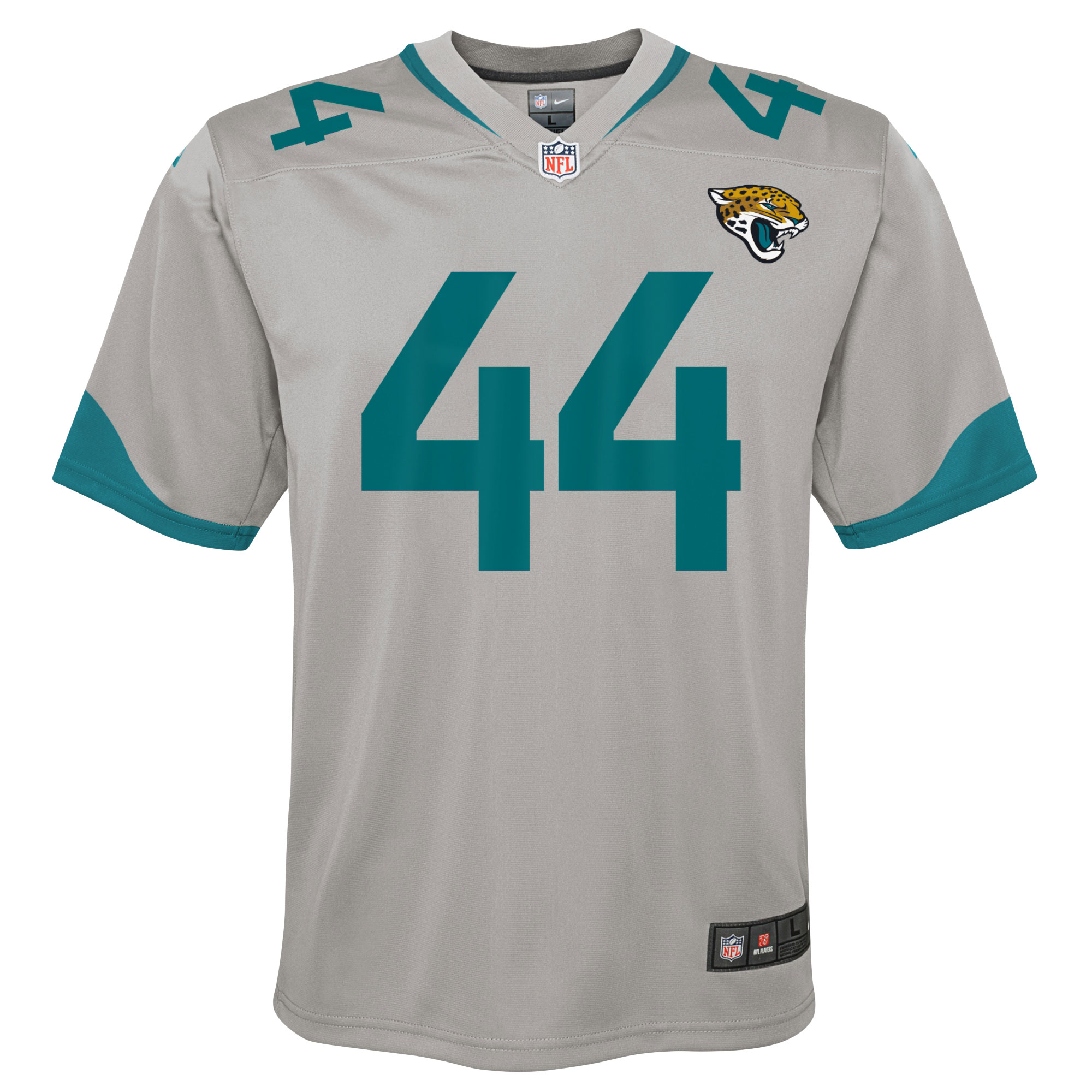 Youth Nike Travon Walker Silver Jacksonville Jaguars Inverted Game Jersey - Image 3