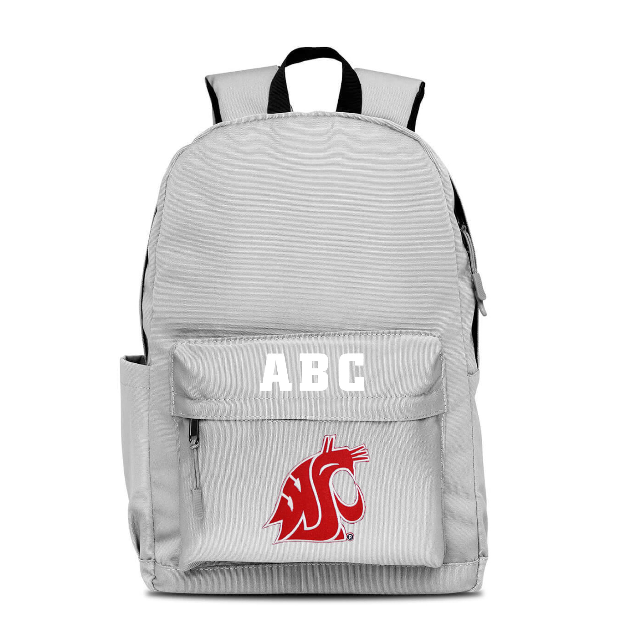 MOJO Gray Washington State Cougars Personalized Campus Laptop Backpack - Image 2