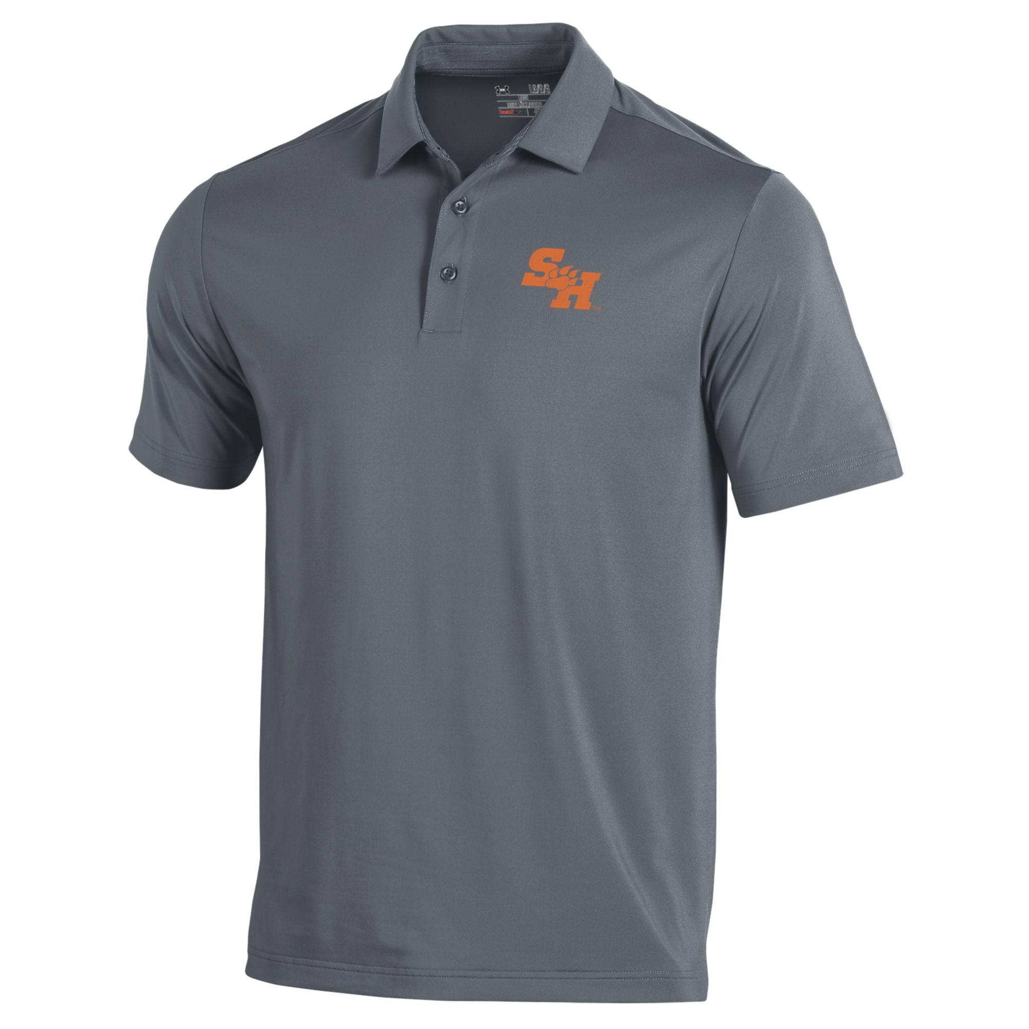 Men's Under Armour Gray Sam Houston State Bearkats Performance Polo - Image 6