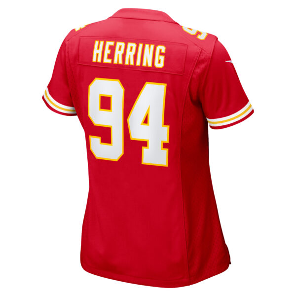 Women's Nike Malik Herring Red Kansas City Chiefs Team Game Player Jersey - Image 8