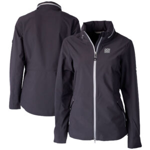 Women's Cutter & Buck Black New York Giants Throwback Logo Vapor Full-Zip Rain Jacket
