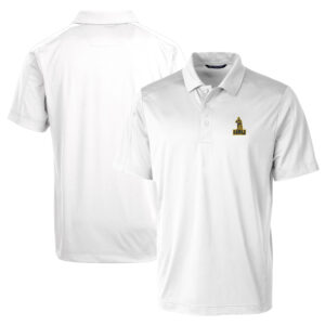 Men's Cutter & Buck White Northern Arizona Lumberjacks Team Logo Big & Tall Prospect Textured Stretch Polo