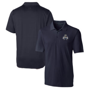Men's Cutter & Buck Navy Utah State Aggies Forge Stretch Polo