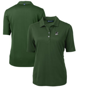 Women's Cutter & Buck Green Portland State Vikings Team Virtue Eco Pique Recycled Polo