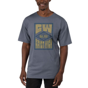 Men's Uscape Apparel Blue George Washington University Garment Dyed T-Shirt