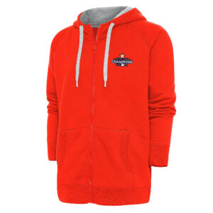 Men's Antigua Orange Houston Astros 2022 World Series Champions Victory Full-Zip Hoodie