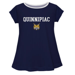 Girls Infant Navy Quinnipiac Bobcats A-Line Top