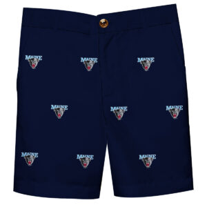 Toddler Navy Maine Black Bears Structured Shorts