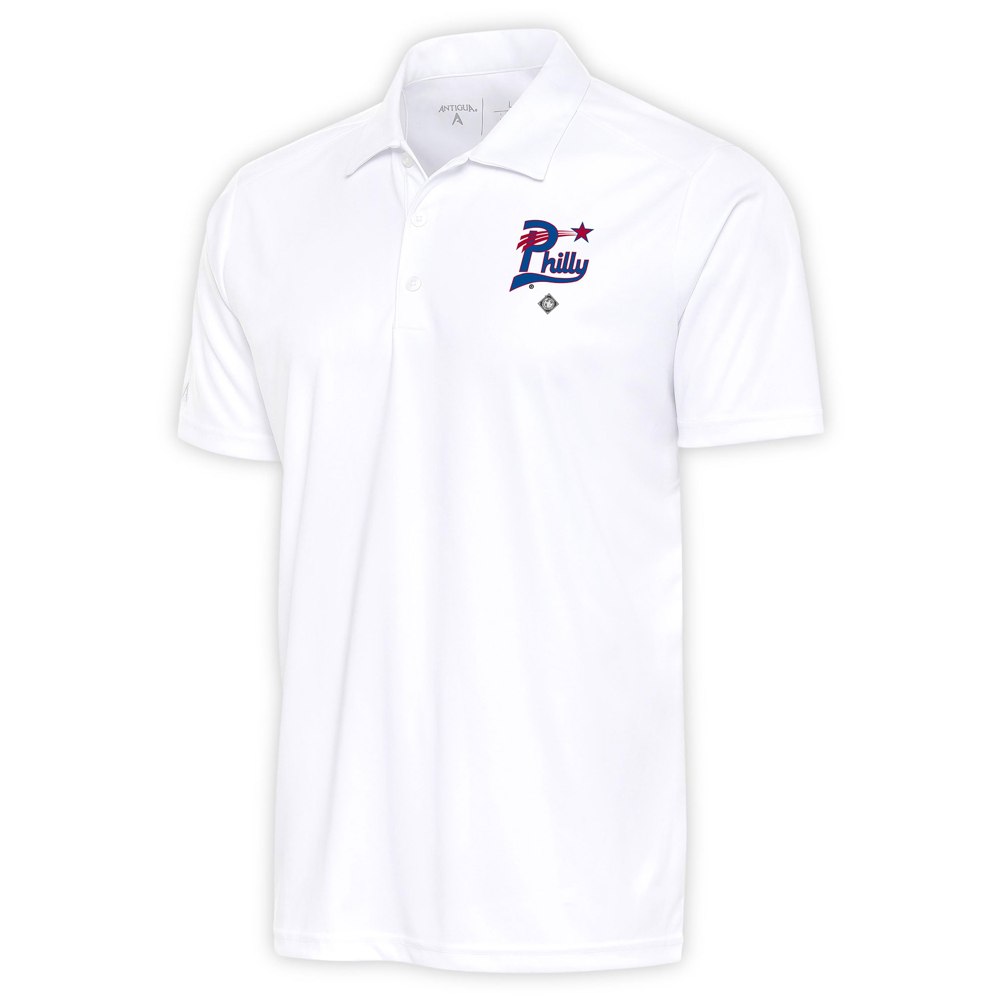 Men's Antigua White Philadelphia Stars Tribute Polo