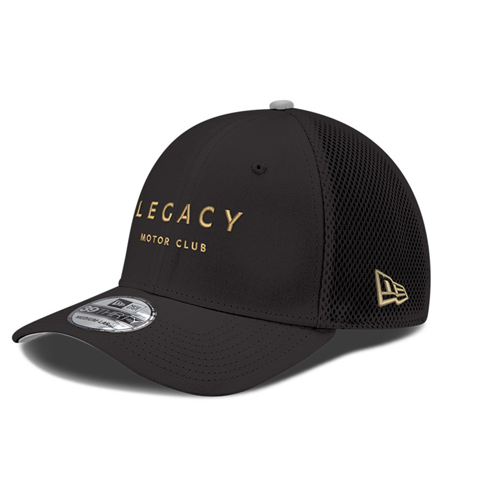 Men's New Era Black LEGACY Motor Club Team 39THIRTY NEO Flex Fit Hat - Image 2