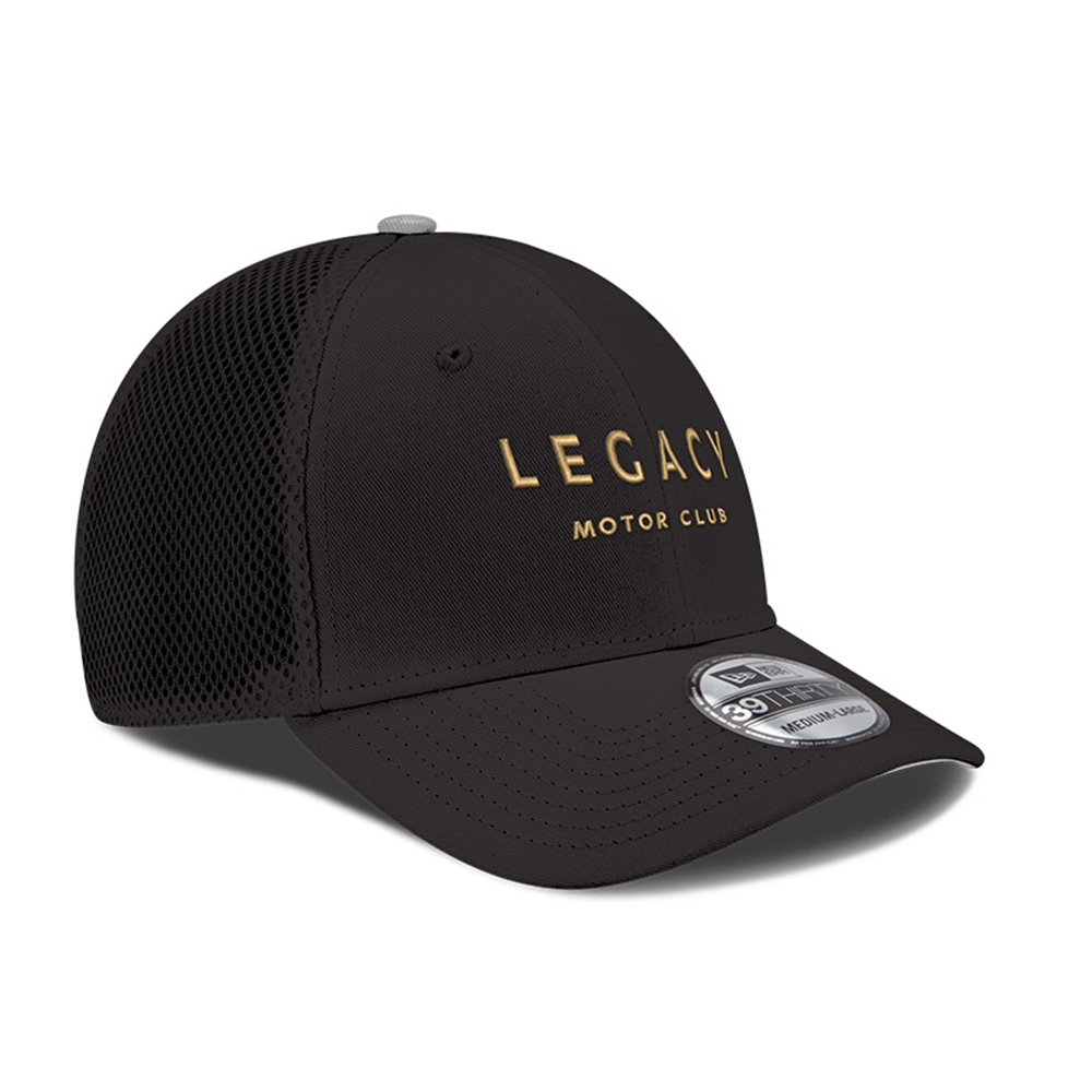 Men's New Era Black LEGACY Motor Club Team 39THIRTY NEO Flex Fit Hat - Image 8