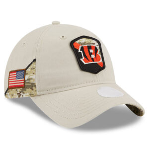 Women's New Era  Stone Cincinnati Bengals 2023 Salute To Service 9TWENTY Adjustable Hat