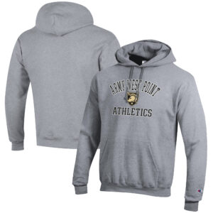 Men's Champion  Gray Army Black Knights Athletics Logo Pullover Hoodie