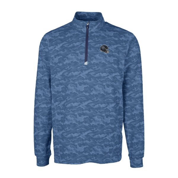 Women's 2024 U.S. Women's Open Antigua Heather Navy Confront Quarter-Zip Pullover Top - Image 3
