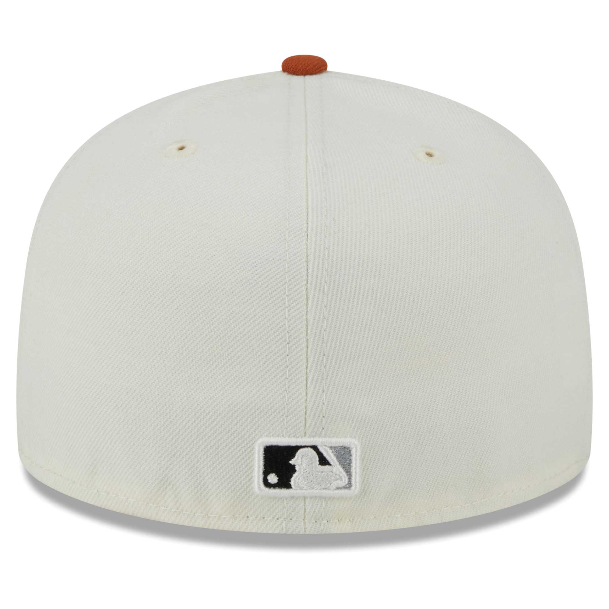 Men's New Era Cream/Orange Boston Red Sox 59FIFTY Fitted Hat - Image 5