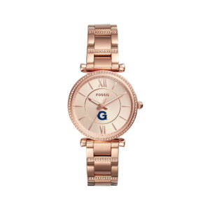 Women's Fossil  Gold Georgetown Hoyas Carlie Rose Stainless Steel Watch