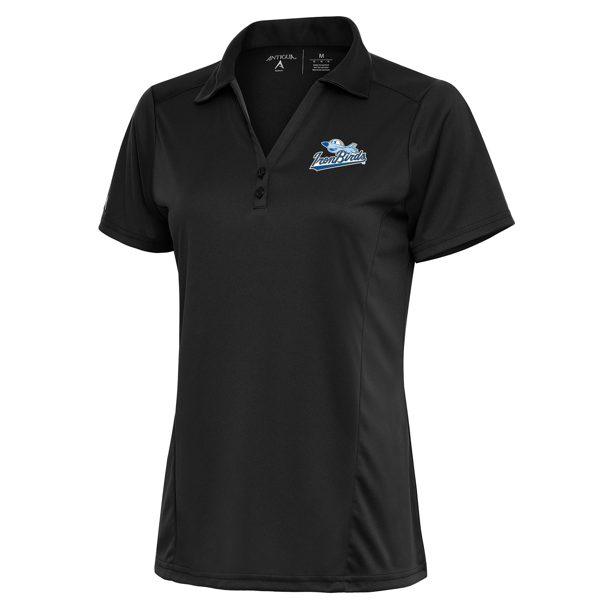 Women's Antigua Charcoal Aberdeen IronBirds Tribute Polo
