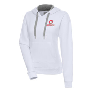 Women's Antigua  White Chattanooga Lookouts Victory Pullover Hoodie