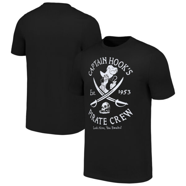 Unisex Black Peter Pan Salty Crew T-Shirt - Image 5