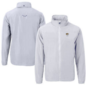 Men's Cutter & Buck  Gray Missouri Tigers Alumni Logo Charter Eco Knit Recycled Full-Zip Jacket