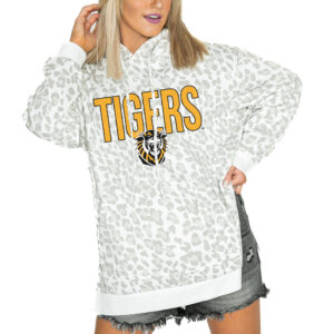 Women's Gameday Couture  White Fort Hays State Tigers Fierce Fan Side-Slit Pullover Hoodie